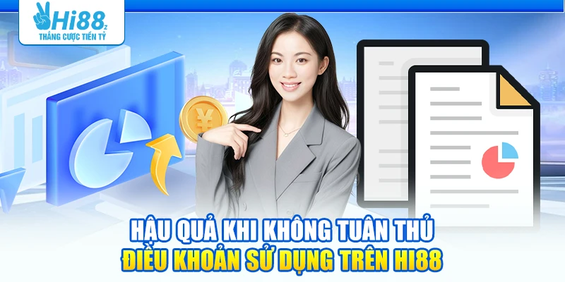 Hậu quả khi không tuân thủ điều khoản sử dụng trên Hi88