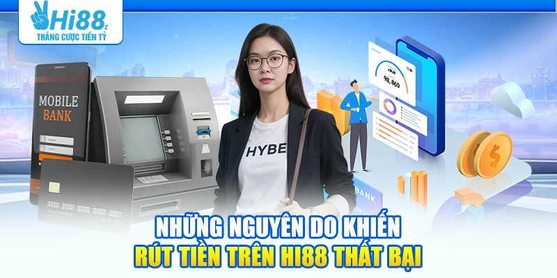 Những nguyên do khiến rút tiền trên Hi88 thất bại