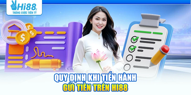 Quy định khi tiến hành gửi tiền trên Hi88